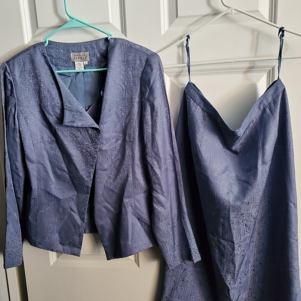 Adrianna Papell 2 piece skirt and jacket